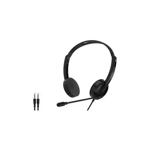 Rapoo H102 Wired Stereo Headset with Rotary Mic – 3.5mm Black