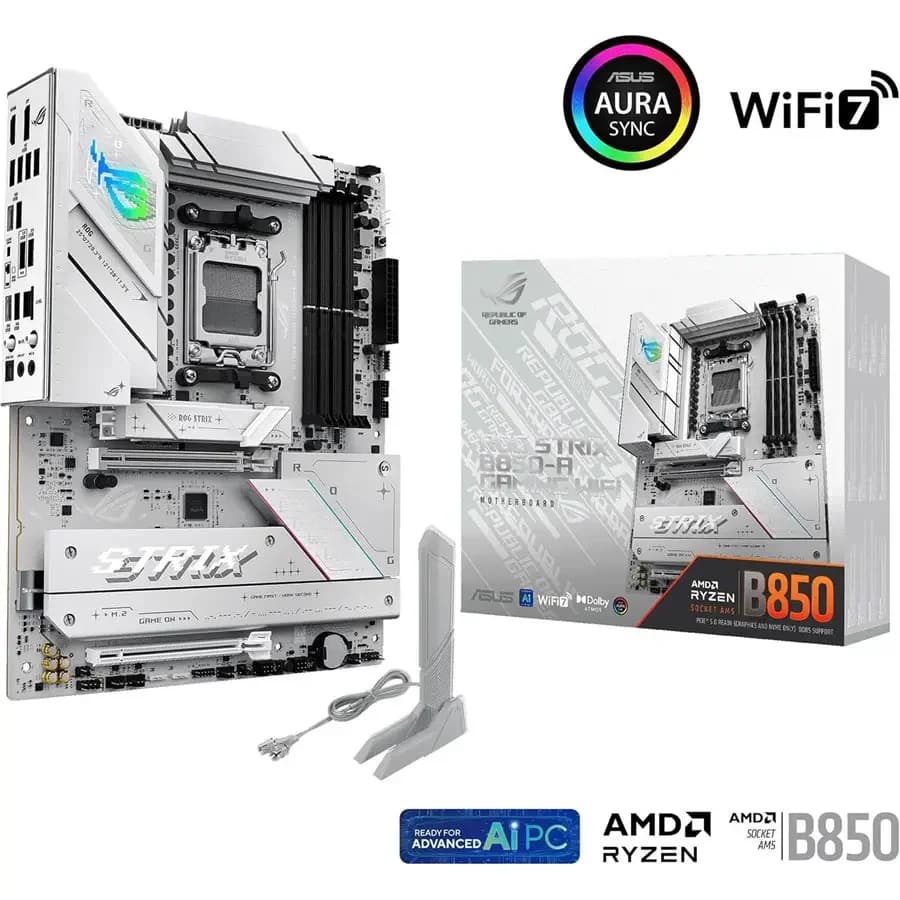 ASUS ROG Strix B850-A Gaming WiFi Motherboard, AMD AM5 Socket | Asus ROG Strix